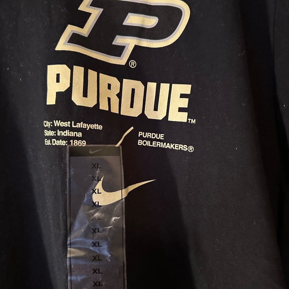 Nike Purdue Black Short Sleeve Tee